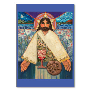 Body and Blood, Eucharist prayer card