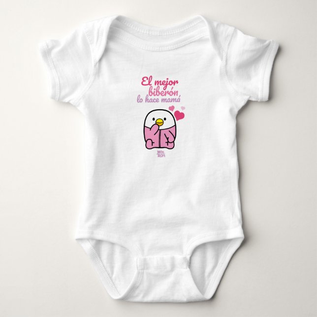 Body Baby Pregnancy The best bottle does mom Baby Bodysuit (Front)