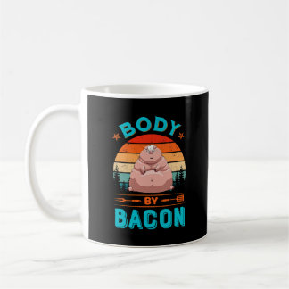 Body Bacon Fat Pig Funny Cute Vintage Coffee Mug