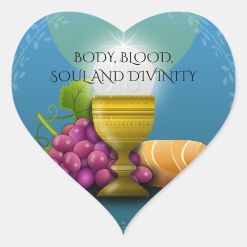 BODY BLOOD SOUL AND DIVINITY HEART STICKER