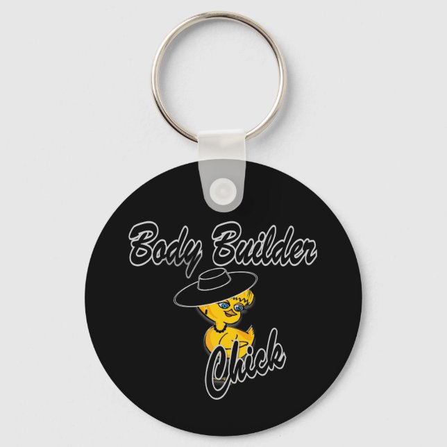 Body Builder Chick #4 Keychain (Front)