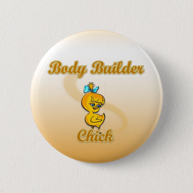 Body Builder Chick Button (Front)