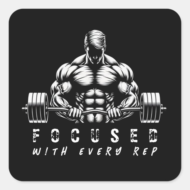 Body Builder-Fitness- Square Sticker (Front)