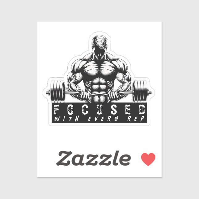 Body Builder-Fitness Sticker (Sheet)