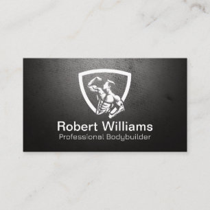 Body Builder Flexing in Pose Business Card