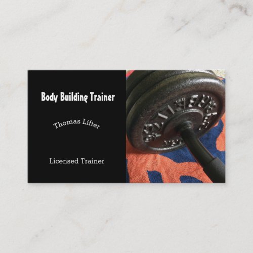 Body Builder Personal Trainer Business Card