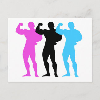 Body Builders Postcard