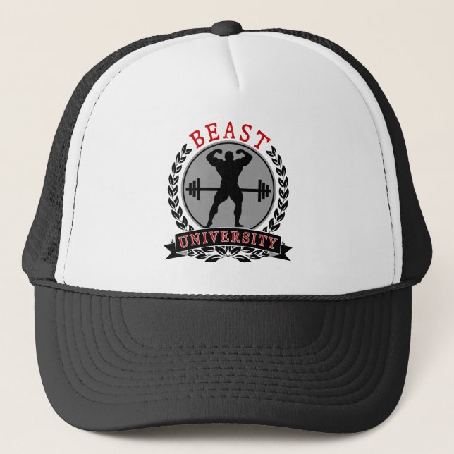 Body Building Beast University Trucker Hat (Front)
