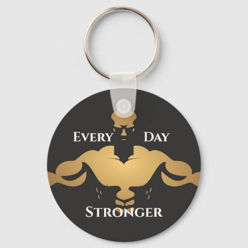 Body Building Fitness Sport Motivational Men Gym  Keychain