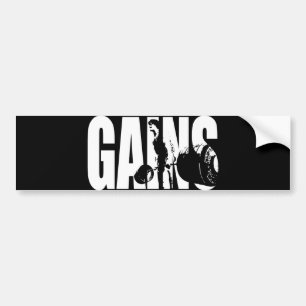 "Body building" - GAINS Bumper Sticker