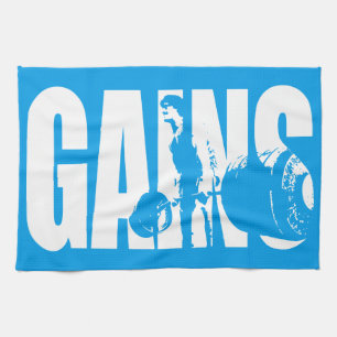 "Body building" - GAINS Kitchen Towel