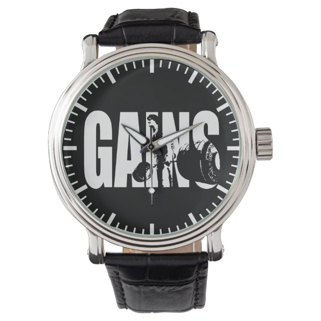 "Body building" - GAINS Watch (Front)