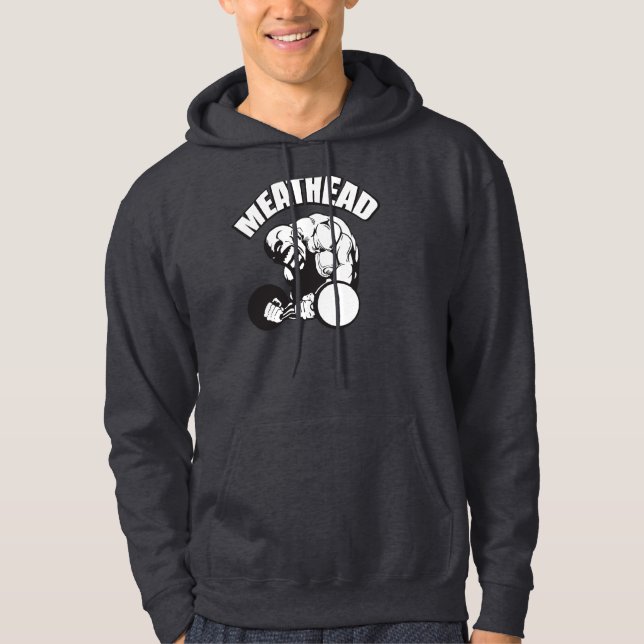 "Body building" Humor - MEATHEAD Hoodie (Front)