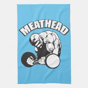 "Body building" Humor - MEATHEAD Towel