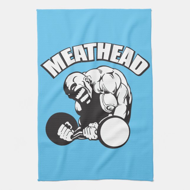"Body building" Humor - MEATHEAD Towel (Vertical)