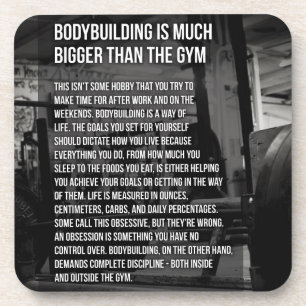 "Body building" Motivational Beverage Coaster