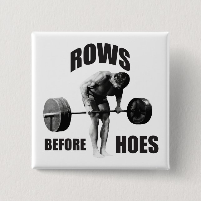 "Body Building" Motivational Humor Button (Front)