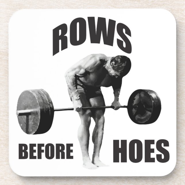 "Body Building" Motivational Humor Drink Coaster (Front)