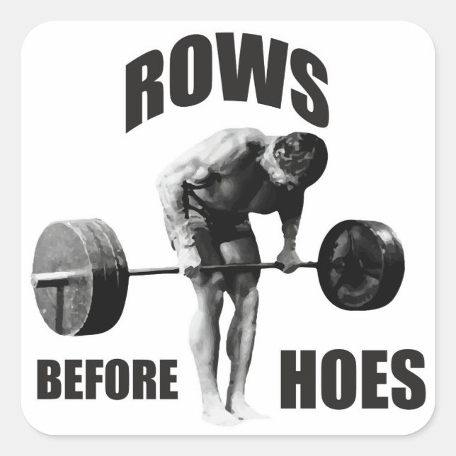 "Body Building" Motivational Humor Square Sticker (Front)