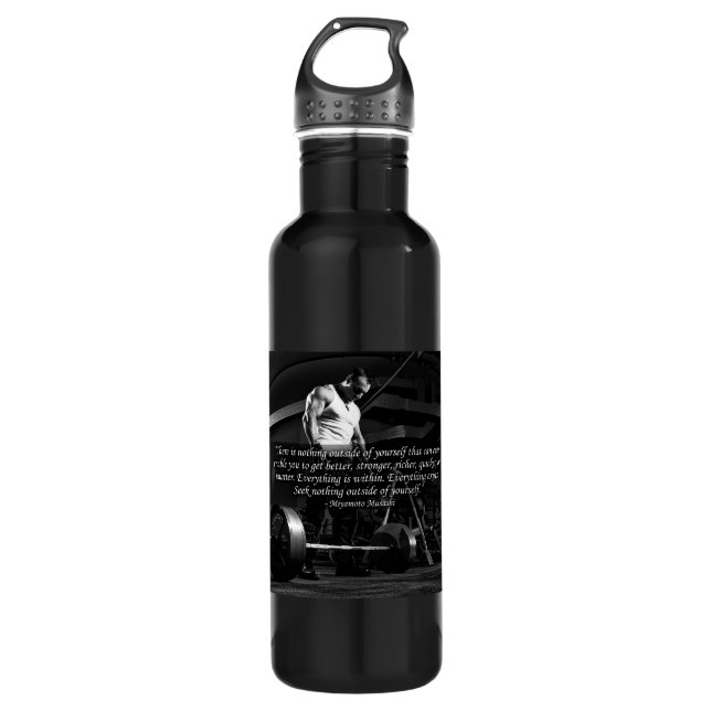 "Body building" Motivational Water Bottle (Front)
