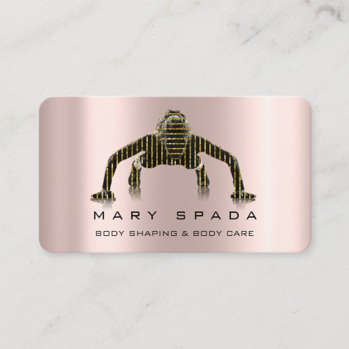 Body Building Shaping Fitness Sclupting Girl Business Card