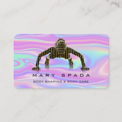 Body Building Shaping Fitness Sclupting Holograph Business Card