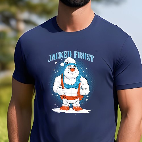 Body Building Snowman Funny Muscles Fitness Pun T_Shirt