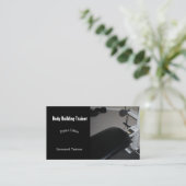 Body Building Trainer Business Card (Standing Front)