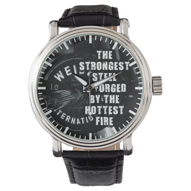 "Body building" Workout Motivational Watch (Front)