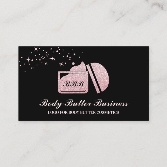 Body Butter Cosmetic Cream Business Card (Front)