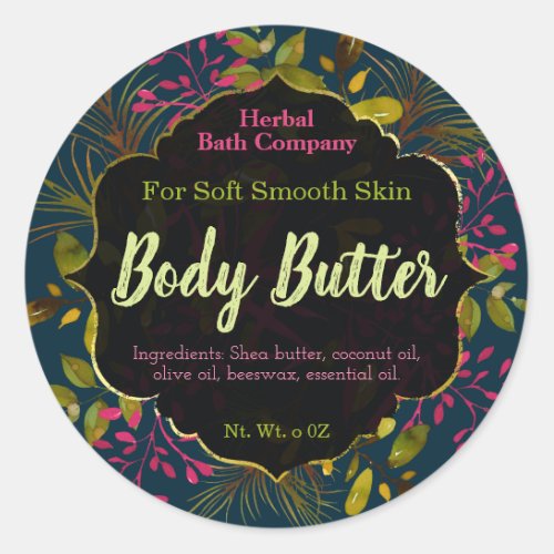 Body Butter Labels