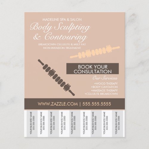 Body Contouring  Body Sculpting Tear Off  Flyer