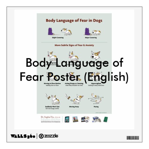 Body Language of Fear in Dogs Wall Decal
