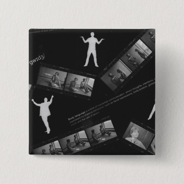 Body Language Photogram Button (Front)