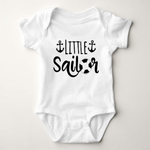 Body Little Sailor with anchor and life Baby Bodysuit