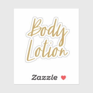 Body Lotion Storage Sticker