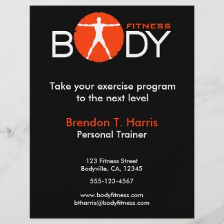 Body Madness Fitness Personal Trainer Flyers