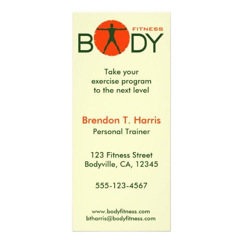 Body Madness Fitness Personal Trainer Rack Cards