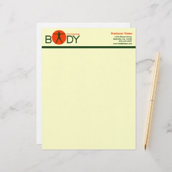 Body Madness Fitness Trainer Letterhead by sunnymars at Zazzle
