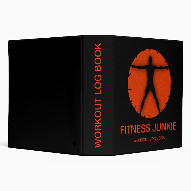Body Madness Fitness Workout Log Book 2" Binders (Background)