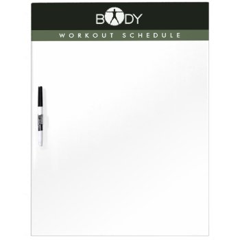 Body Madness Workout Dry-erase Board Whiteboard by sunnymars at Zazzle