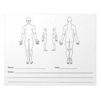 Body Map Note Pad - SOAP Note