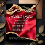 Body Massage Sculpting Logo Gold Price List  Flyer<br><div class="desc">florenceK luxury beauty salon collection</div>