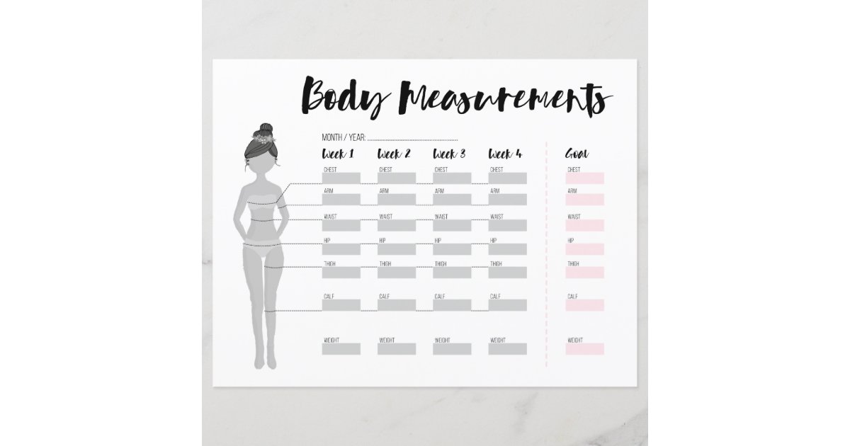 Body Measurement Charts - FREE Printables