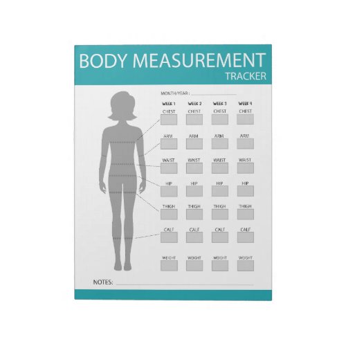 Body Measurements Tracker  Notepad