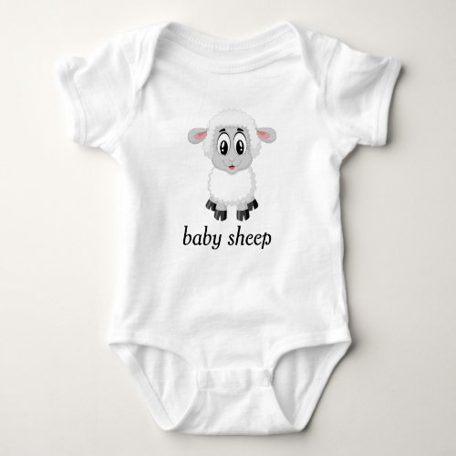 body of baby sheep graceful baby bodysuit