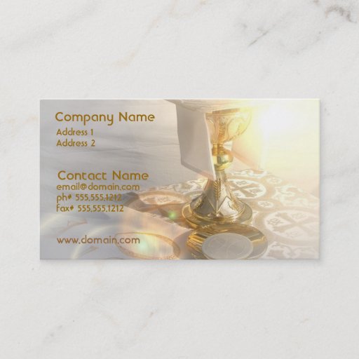 Customizable Body of Christ Business Card
