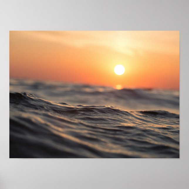 Body of Water During Golden Hour Poster (Front)