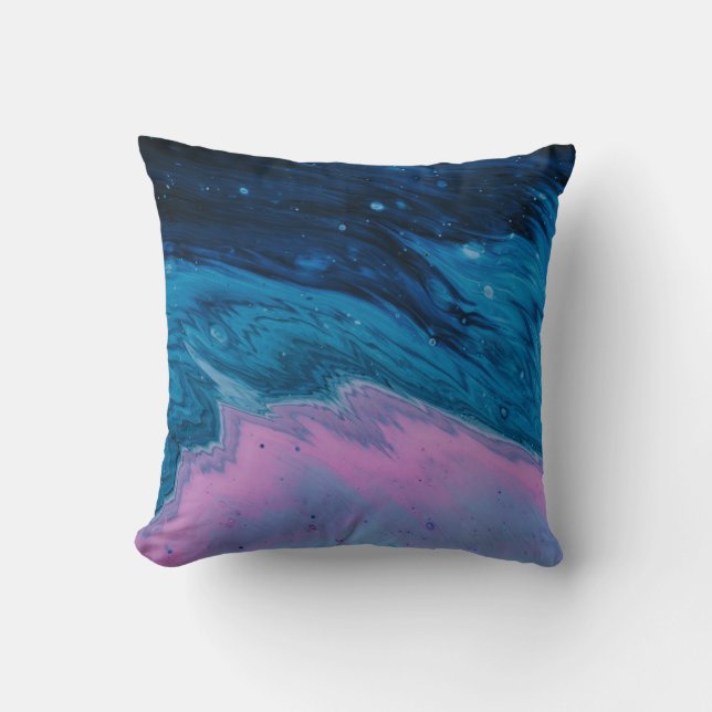 Body of water illustration throw pillow (Front)