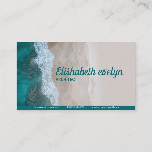Body of Water Photography Business Card (Front)